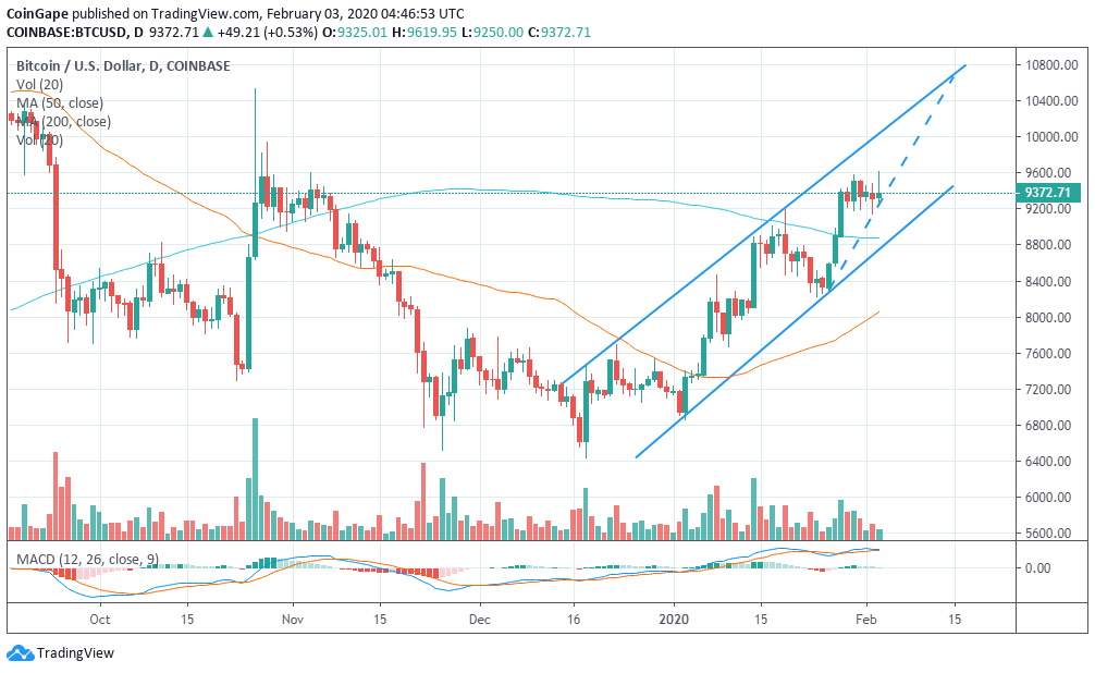 BTC Chart by TradingView