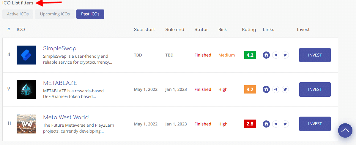 Como comprar criptomoedas antes do lançamento: icobench