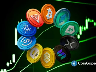 Mapa de calor da Coin360 mostrando Bitcoin, Ethereum, XRP e altcoins em alta generalizada.