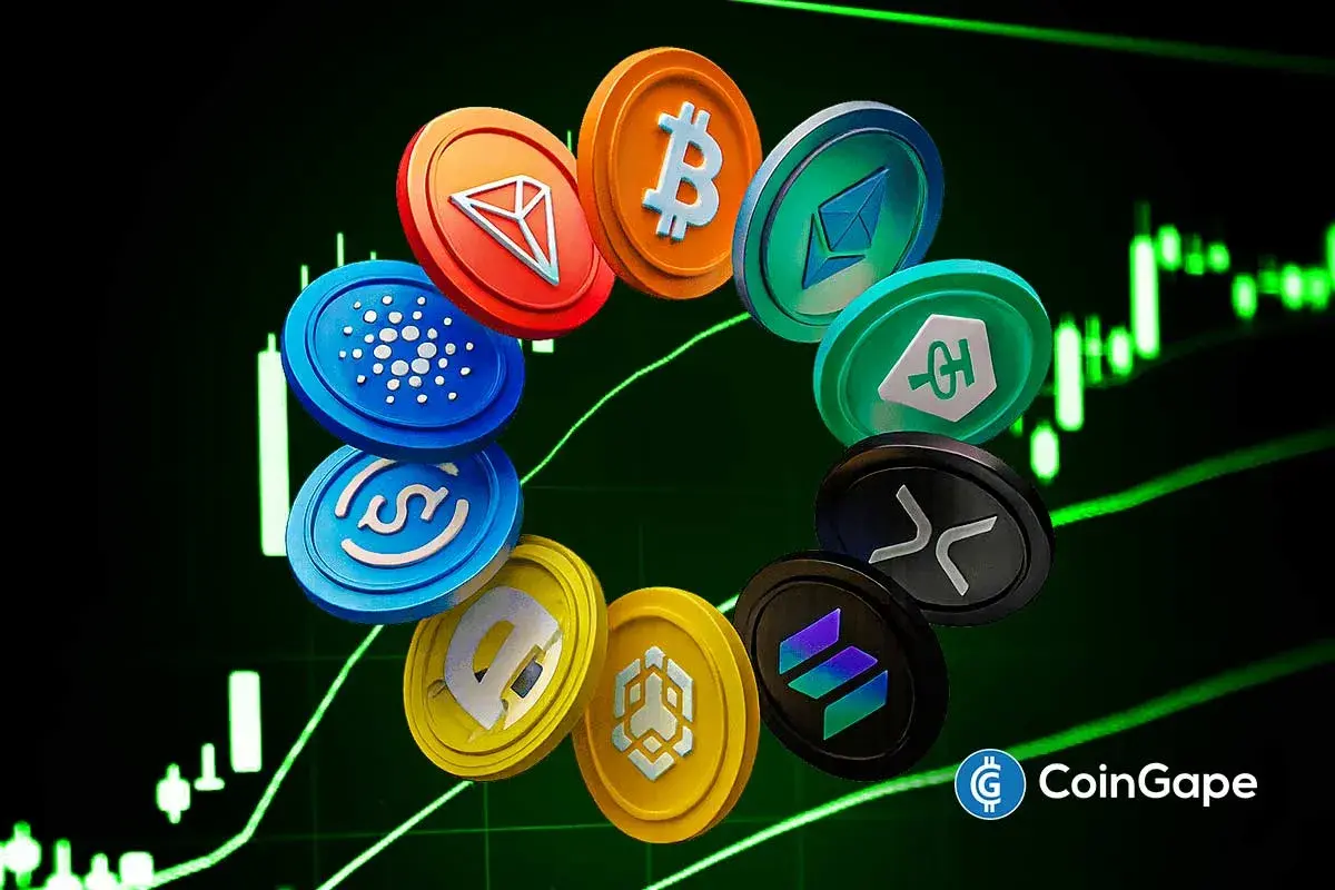 Mapa de calor da Coin360 mostrando Bitcoin, Ethereum, XRP e altcoins em alta generalizada.